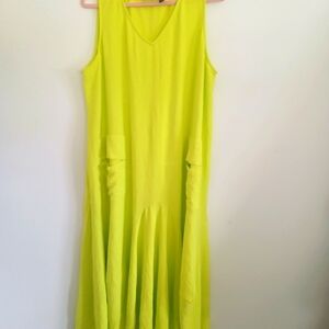 Attitudes by Renee Vibrant Lime Maxi Dress